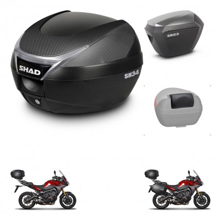 SHAD Maletas sh23 alu + soporte montaje baul SH34 accesorios KIT-473861