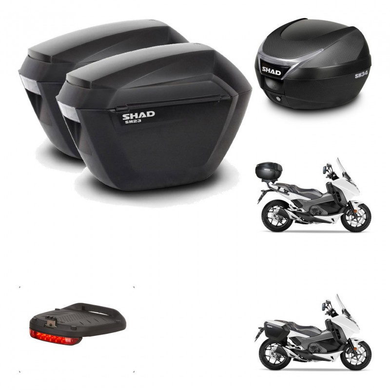 SHAD Trunk SH34 + mounting bracket suitcases sh23 accessories KIT-473882
