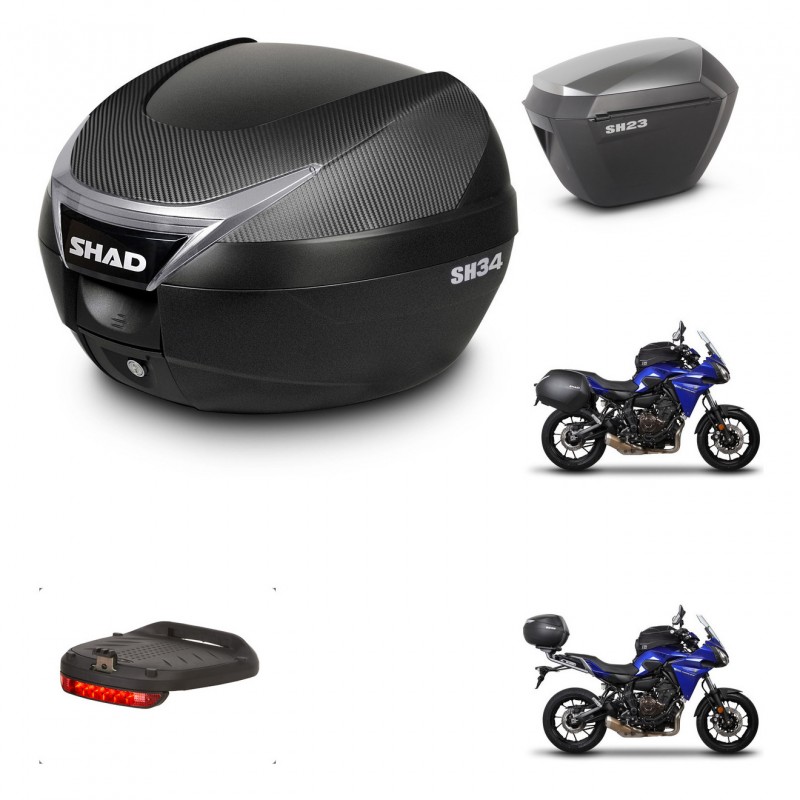 SHAD Maletas sh23 alu + soporte montaje baul SH34 accesorios KIT-473891