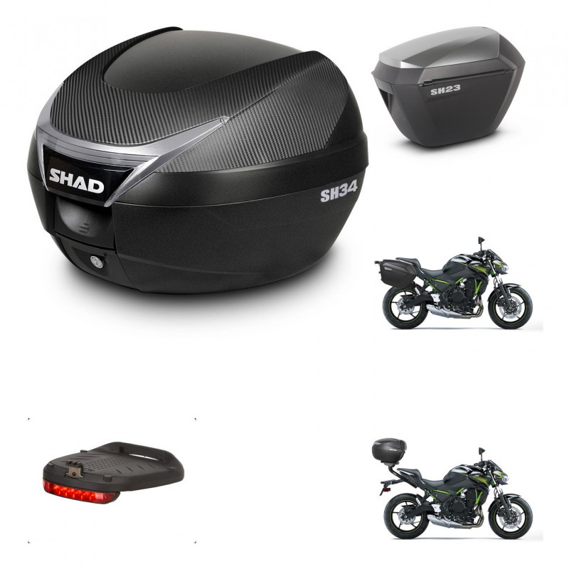 SHAD Maletas sh23 alu + soporte montaje baul SH34 accesorios KIT-473899