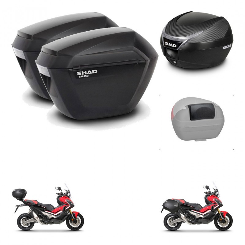 SHAD Trunk SH34 + mounting bracket suitcases sh23 accessories KIT-473908