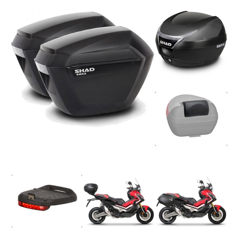 SHAD Trunk SH34 + mounting bracket suitcases sh23 accessories KIT-473910