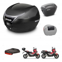SHAD Maletas sh23 alu + soporte montaje baul SH34 accesorios KIT-473911