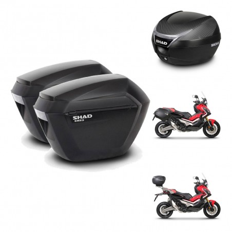 SHAD SH34 trunk + mounting bracket sh23 suitcases KIT-473912