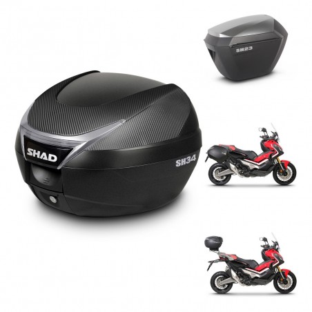 SHAD Maletas sh23 alu + soporte montaje baul SH34 KIT-473913