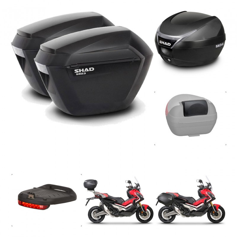 SHAD Baul SH34 + soporte montaje maletas sh23 accesorios KIT-473918