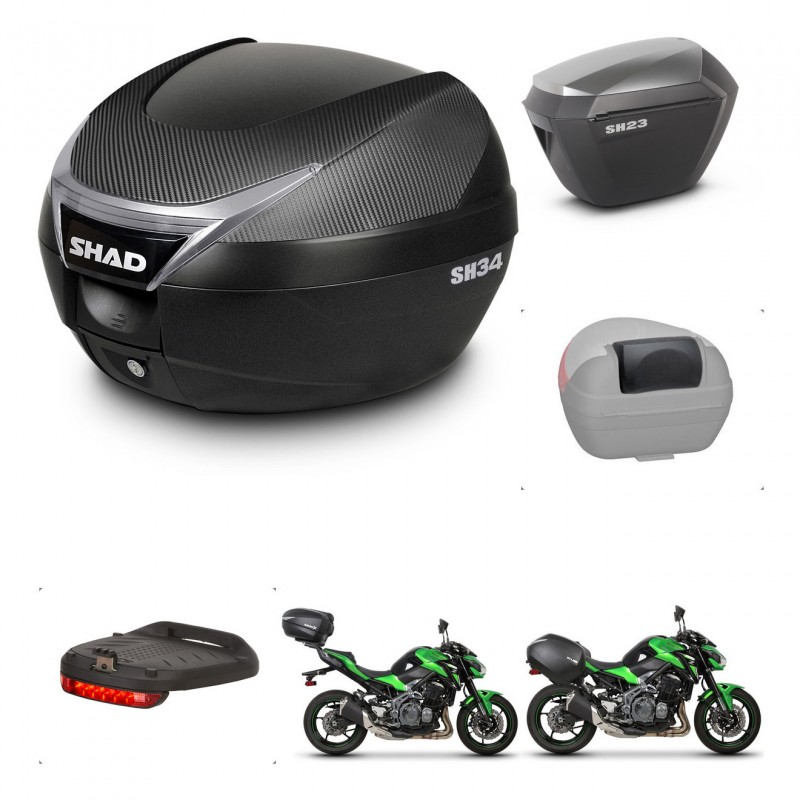 SHAD Maletas sh23 alu + soporte montaje baul SH34 accesorios KIT-473935