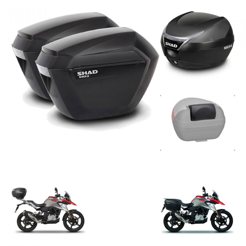 SHAD Baul SH34 + soporte montaje maletas sh23 accesorios KIT-473964
