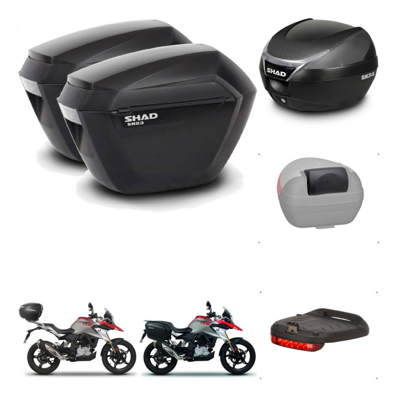 SHAD Baul SH34 + soporte montaje maletas sh23 accesorios KIT-473966