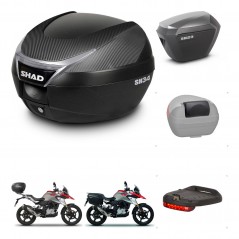 SHAD Maletas sh23 alu + soporte montaje baul SH34 accesorios KIT-473967