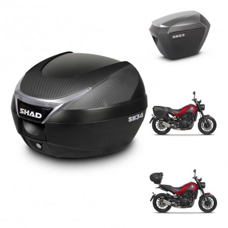 SHAD Maletas sh23 alu + soporte montaje baul SH34 KIT-473969