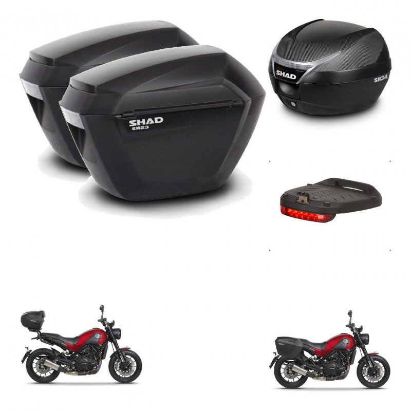 SHAD Baul SH34 + soporte montaje maletas sh23 accesorios KIT-473970