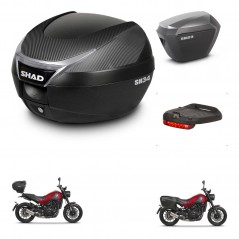 SHAD Maletas sh23 alu + soporte montaje baul SH34 accesorios KIT-473971