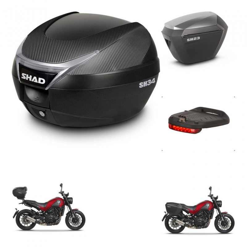 SHAD Maletas sh23 alu + soporte montaje baul SH34 accesorios KIT-473971