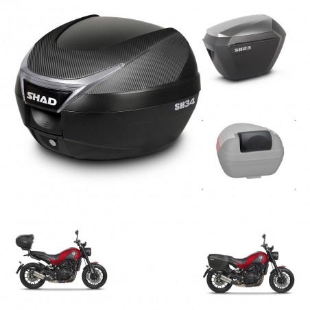 SHAD Maletas sh23 alu + soporte montaje baul SH34 accesorios KIT-473973