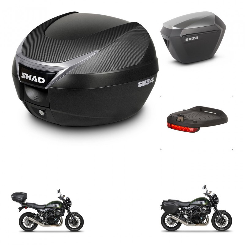SHAD Maletas sh23 alu + soporte montaje baul SH34 accesorios KIT-473987