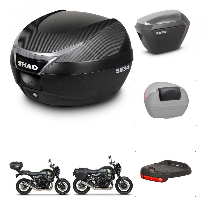 SHAD Maletas sh23 alu + soporte montaje baul SH34 accesorios KIT-473991