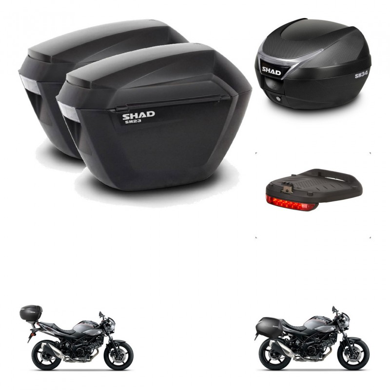 SHAD Baul SH34 + soporte montaje maletas sh23 accesorios KIT-473994