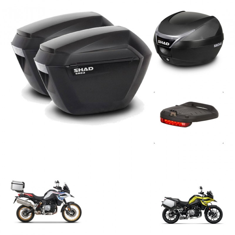 SHAD Trunk SH34 + mounting bracket suitcases sh23 accessories KIT-474002