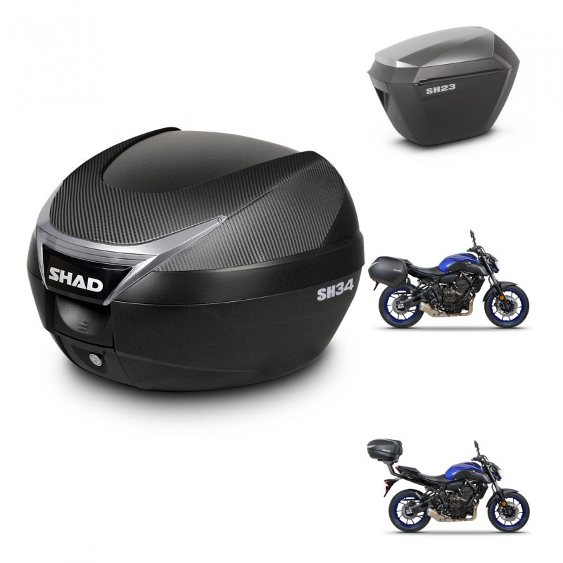 SHAD Maletas sh23 alu + soporte montaje baul SH34 KIT-474009