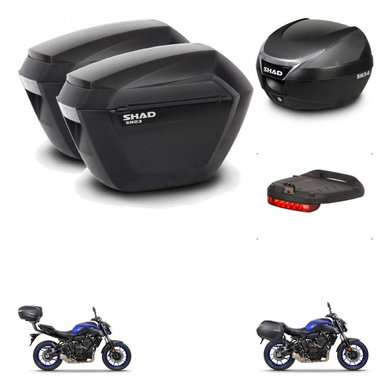 SHAD Trunk SH34 + mounting bracket suitcases sh23 accessories KIT-474010