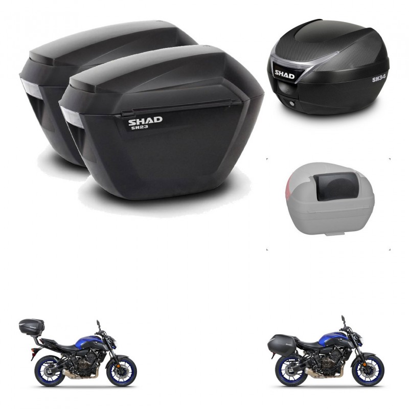 SHAD Trunk SH34 + mounting bracket suitcases sh23 accessories KIT-474012