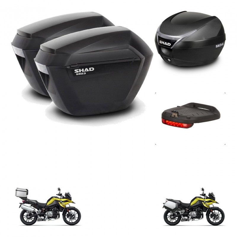 SHAD Trunk SH34 + mounting bracket suitcases sh23 accessories KIT-474018