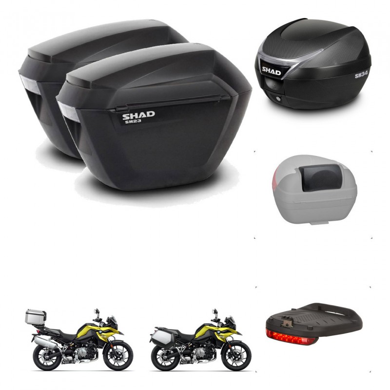 SHAD Trunk SH34 + mounting bracket suitcases sh23 accessories KIT-474022