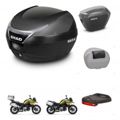 SHAD Maletas sh23 alu + soporte montaje baul SH34 accesorios KIT-474023
