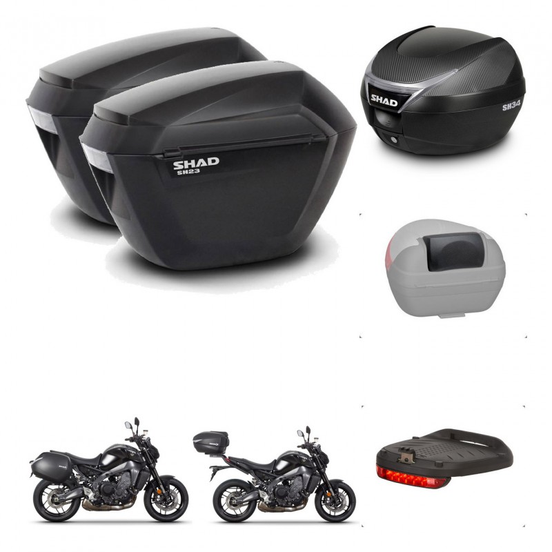 SHAD Baul SH34 + soporte montaje maletas sh23 accesorios KIT-474046