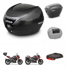 SHAD Maletas sh23 alu + soporte montaje baul SH34 accesorios KIT-474063