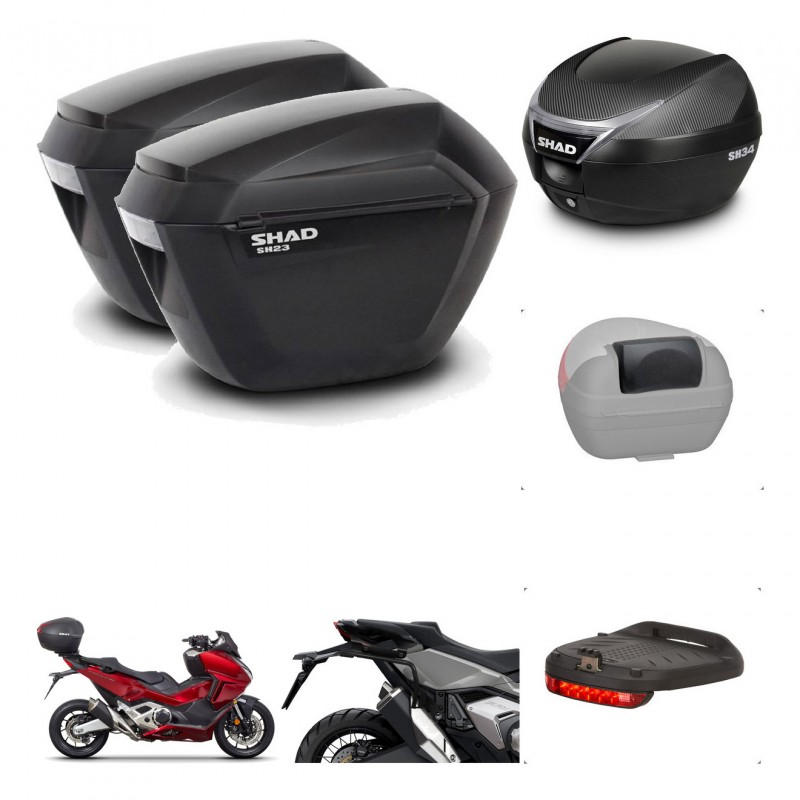 SHAD Baul SH34 + soporte montaje maletas sh23 accesorios KIT-474070