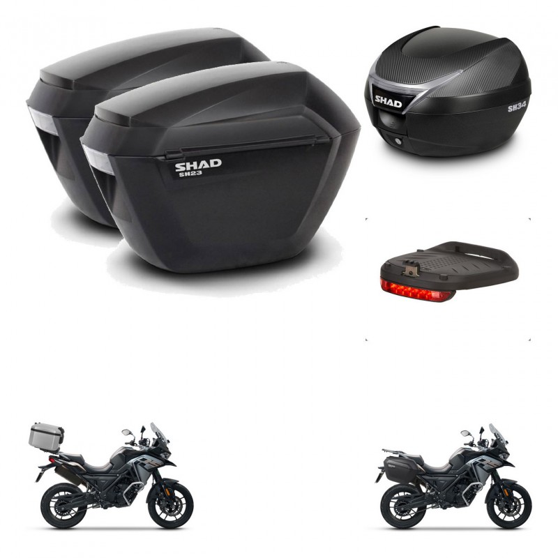SHAD Baul SH34 + soporte montaje maletas sh23 accesorios KIT-474074
