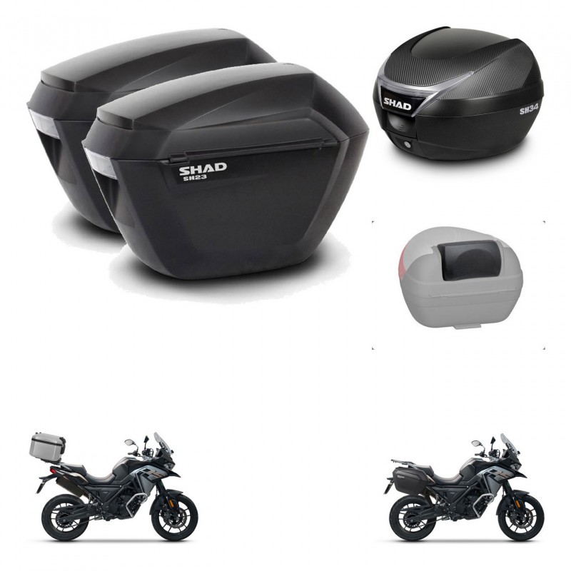 SHAD Trunk SH34 + mounting bracket suitcases sh23 accessories KIT-474076