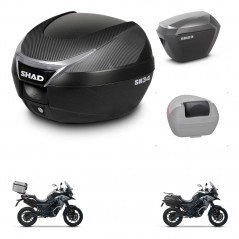 SHAD Maletas sh23 alu + soporte montaje baul SH34 accesorios KIT-474077
