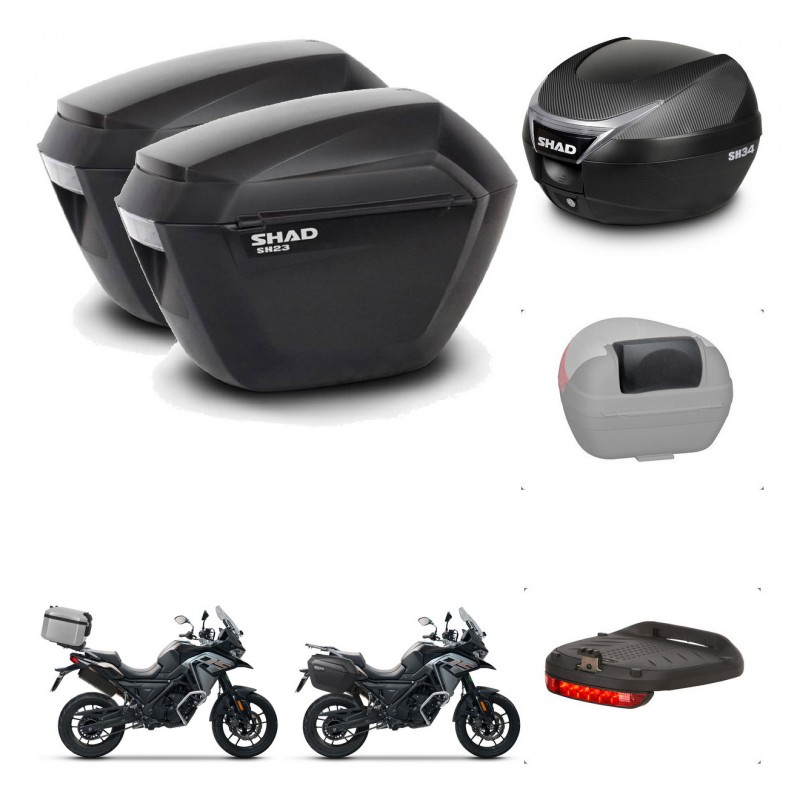 SHAD Baul SH34 + soporte montaje maletas sh23 accesorios KIT-474078