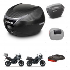 SHAD Maletas sh23 alu + soporte montaje baul SH34 accesorios KIT-474079