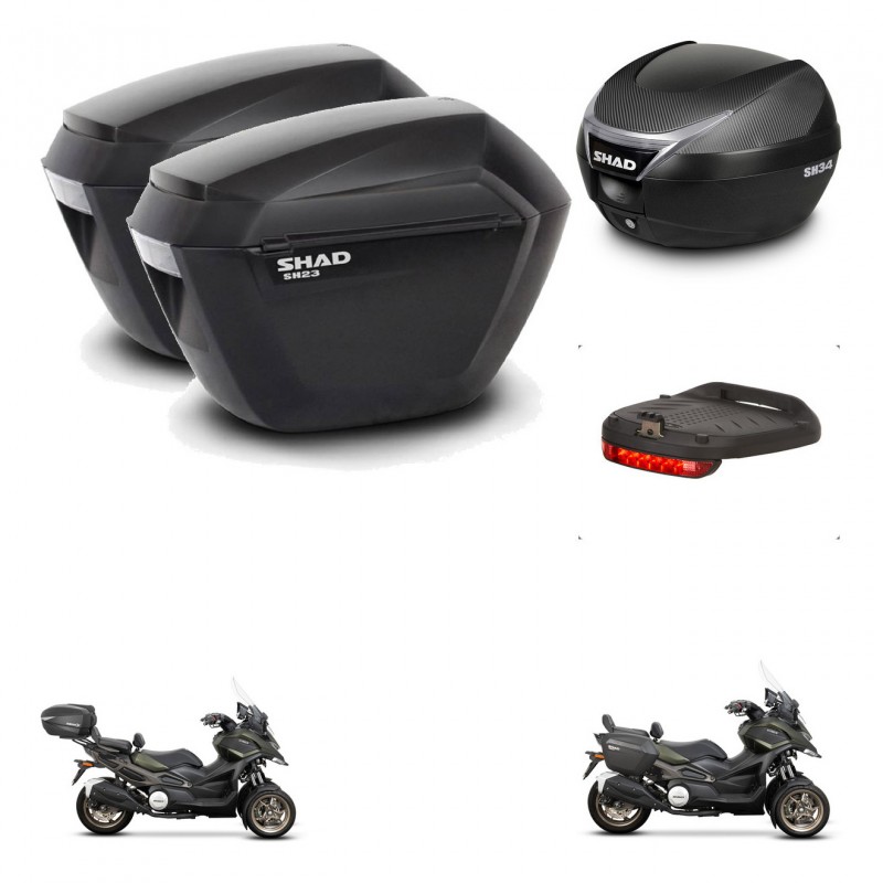 SHAD Baul SH34 + soporte montaje maletas sh23 accesorios KIT-474082