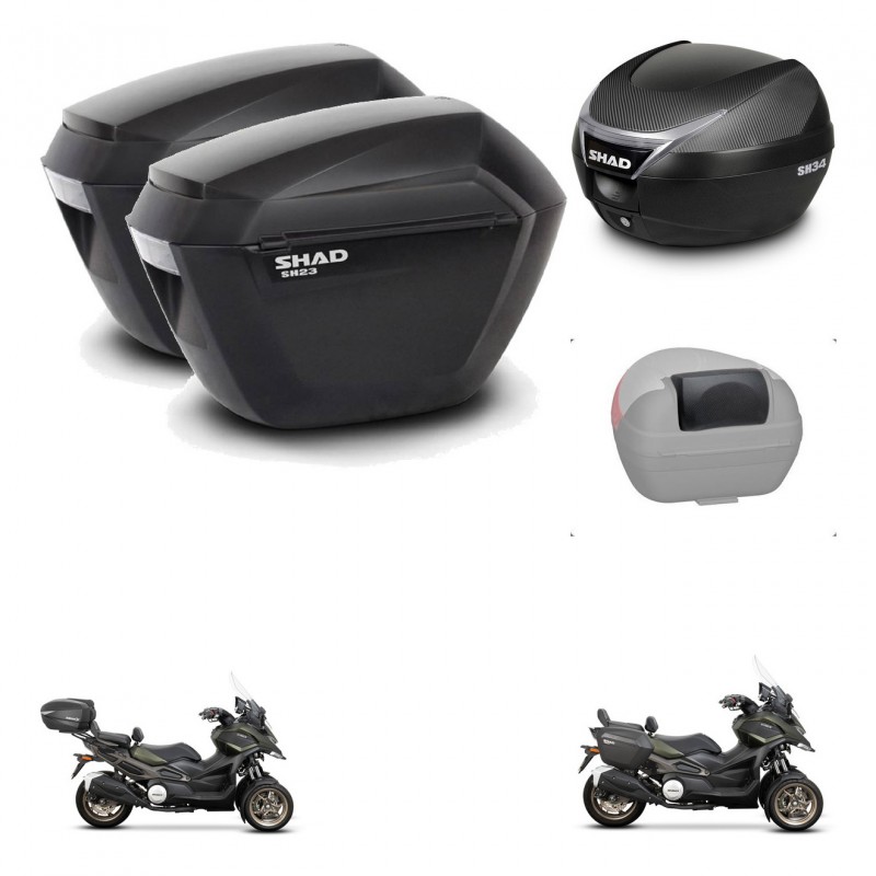 SHAD Baul SH34 + soporte montaje maletas sh23 accesorios KIT-474084