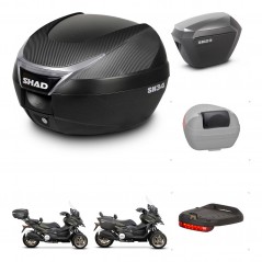 SHAD Maletas sh23 alu + soporte montaje baul SH34 accesorios KIT-474087