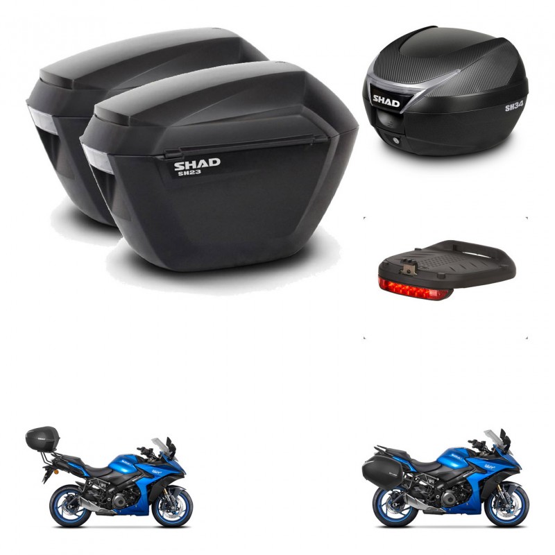 SHAD Baul SH34 + soporte montaje maletas sh23 accesorios KIT-474090