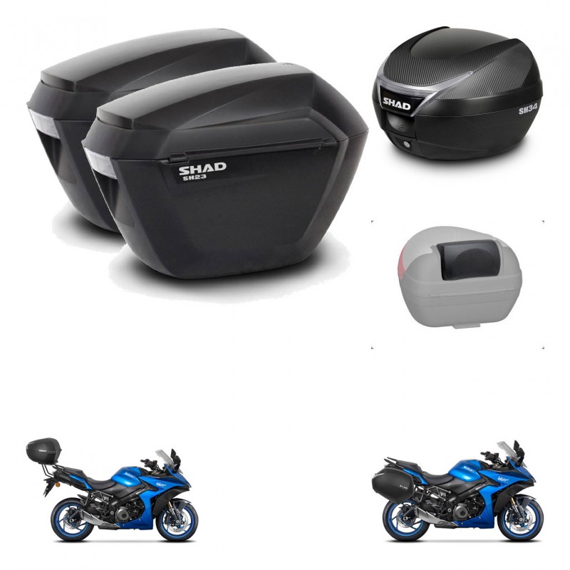 SHAD Baul SH34 + soporte montaje maletas sh23 accesorios KIT-474092