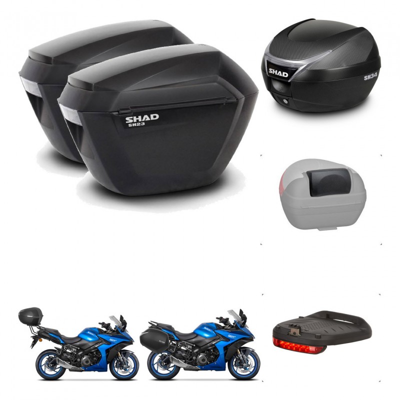 SHAD Baul SH34 + soporte montaje maletas sh23 accesorios KIT-474094