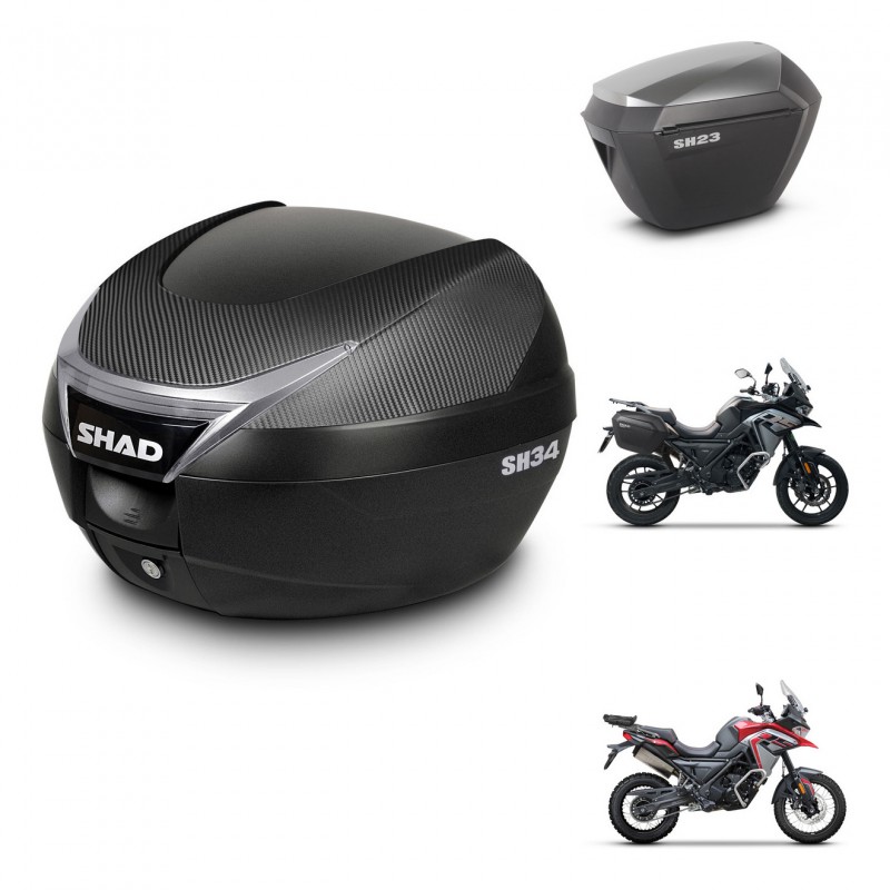 SHAD Maletas sh23 alu + soporte montaje baul SH34 KIT-474097