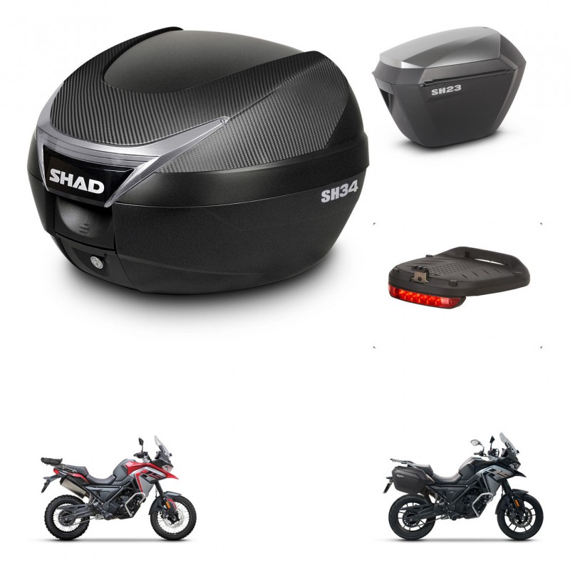 SHAD Maletas sh23 alu + soporte montaje baul SH34 accesorios KIT-474099