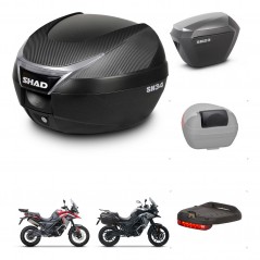 SHAD Maletas sh23 alu + soporte montaje baul SH34 accesorios KIT-474103