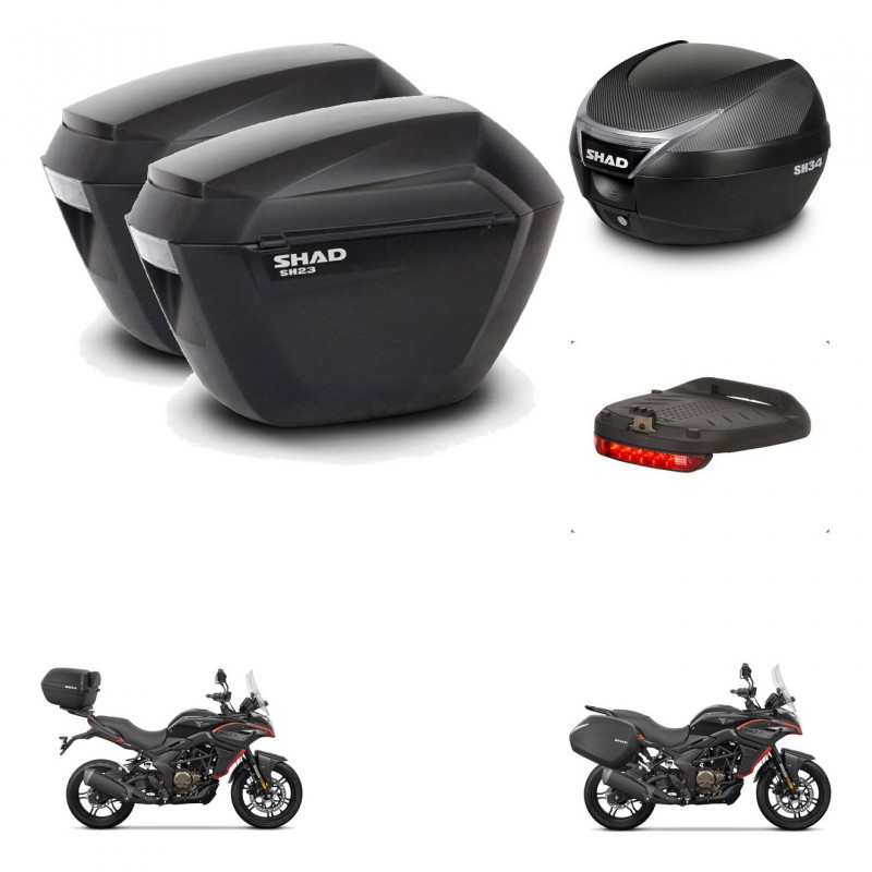SHAD Baul SH34 + soporte montaje maletas sh23 accesorios KIT-474114