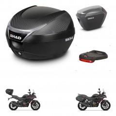 SHAD Maletas sh23 alu + soporte montaje baul SH34 accesorios KIT-474115