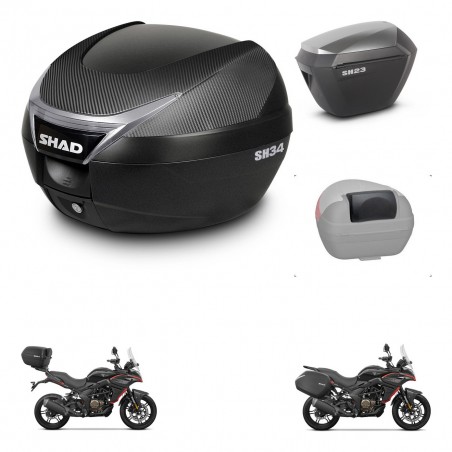 SHAD Maletas sh23 alu + soporte montaje baul SH34 accesorios KIT-474117