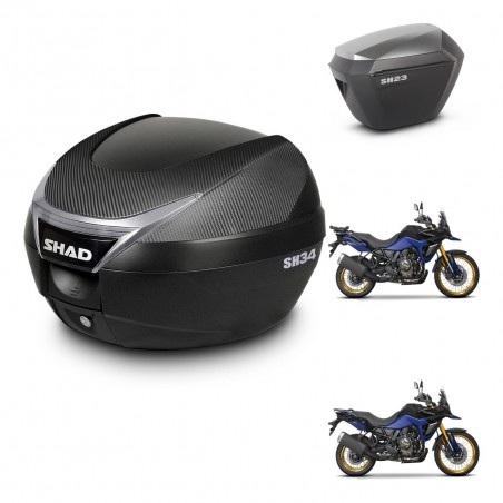 SHAD Maletas sh23 alu + soporte montaje baul SH34 KIT-474121